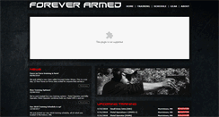 Desktop Screenshot of foreverarmed.com