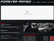 Tablet Screenshot of foreverarmed.com